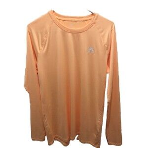 Men’s Adidas Golf UDF50 Long Sleeve Shirt Size Medium Peach